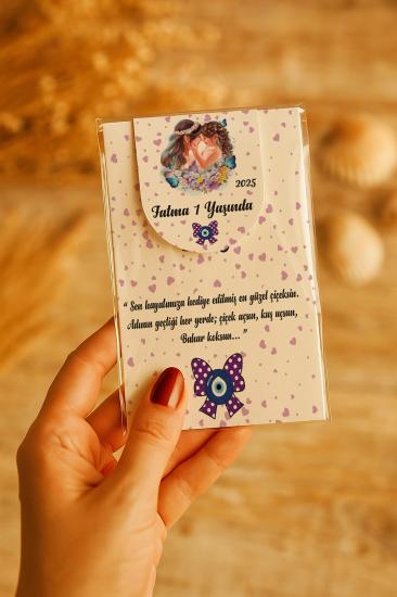 Kişiye Özel Bebek Hediyesi Mıknatıslı Kitap Ayracı