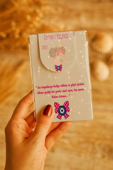 Kişiye Özel Bebek Hediyesi Mıknatıslı Kitap Ayracı