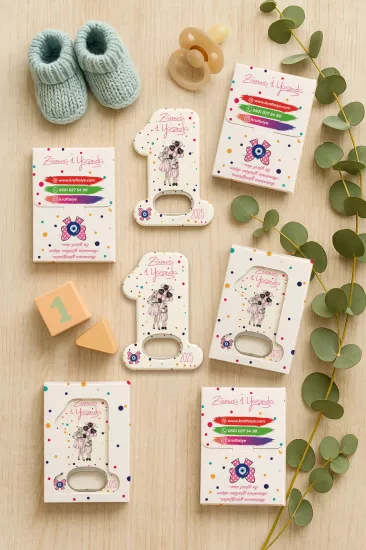 Kutulu 1 Yaş Açacak Magnet | Bebek, Doğum Günü & Baby Shower Hediyesi