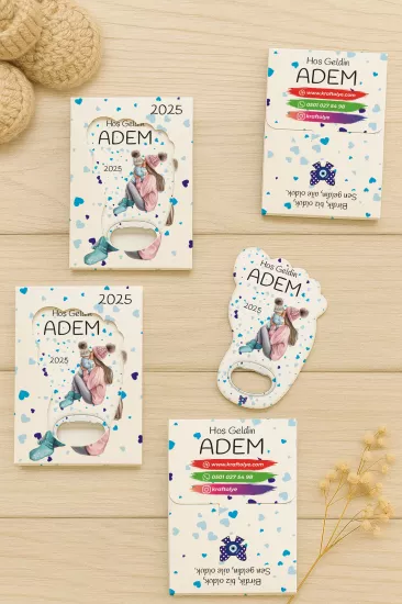 Ayak İzi Açacak Magnet | Bebek Hediyelikleri