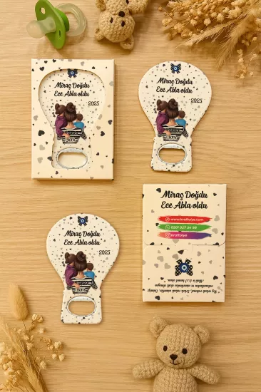 Kutulu Balon Açacak Magnet – Yeni Doğan, Baby Shower, Doğum Günü, Diş Buğdayı Hediyesi