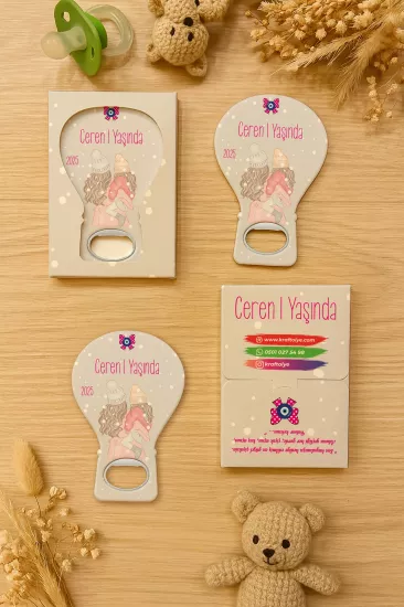 Kutulu Balon Açacak Magnet – Yeni Doğan, Baby Shower, Doğum Günü, Diş Buğdayı Hediyesi