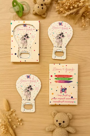 Kutulu Balon Açacak Magnet – Yeni Doğan, Baby Shower, Doğum Günü, Diş Buğdayı Hediyesi