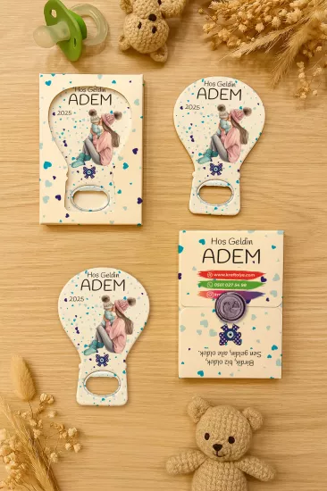 Mühürlü Kutulu Balon Açacak Magnet – Yeni Doğan, Doğum Günü, Baby Shower, Diş Buğdayı Hediyesi