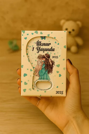 Mühürlü Kutulu Balon Açacak Magnet – Yeni Doğan, Doğum Günü, Baby Shower, Diş Buğdayı Hediyesi