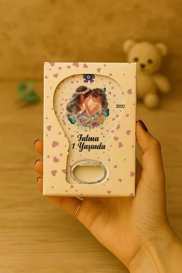 Mühürlü Kutulu Balon Açacak Magnet – Yeni Doğan, Doğum Günü, Baby Shower, Diş Buğdayı Hediyesi