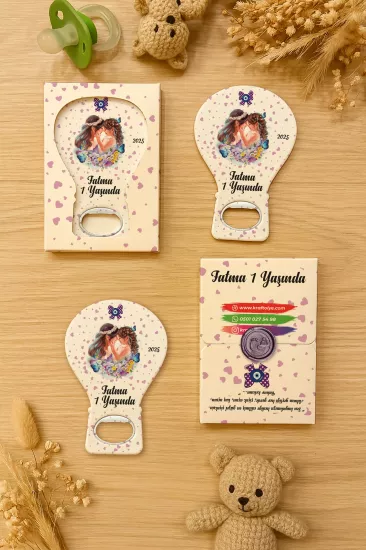 Mühürlü Kutulu Balon Açacak Magnet – Yeni Doğan, Doğum Günü, Baby Shower, Diş Buğdayı Hediyesi