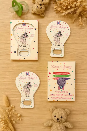 Mühürlü Kutulu Balon Açacak Magnet – Yeni Doğan, Doğum Günü, Baby Shower, Diş Buğdayı Hediyesi