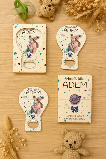 Mühürlü Kutulu Balon Açacak Magnet – Yeni Doğan, Doğum Günü, Baby Shower, Diş Buğdayı Hediyesi