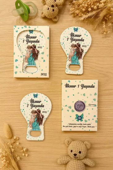 Mühürlü Kutulu Balon Açacak Magnet – Yeni Doğan, Doğum Günü, Baby Shower, Diş Buğdayı Hediyesi