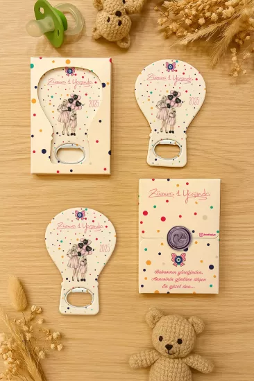 Mühürlü Kutulu Balon Açacak Magnet – Yeni Doğan, Doğum Günü, Baby Shower, Diş Buğdayı Hediyesi