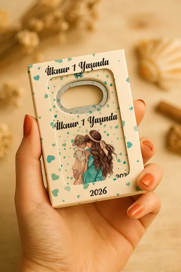Mühürlü Açacak Magnet – Bebek Hediyesi