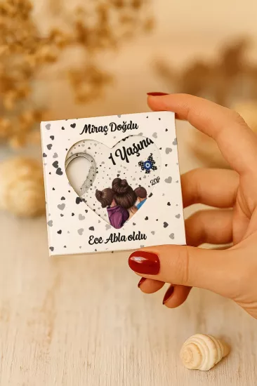 Mühürlü Kutulu Kalp Açacak Magnet | Baby Shower, Yeni Doğan ve Özel Gün Hediyesi