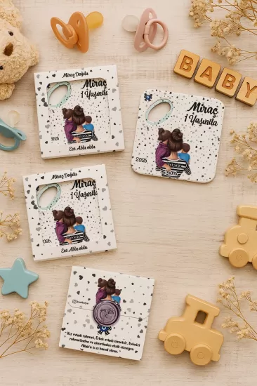 Mühürlü Kutulu Bardak Altlığı Açacak Magnet