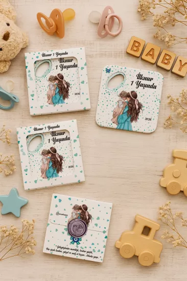 Mühürlü Kutulu Bardak Altlığı Açacak Magnet