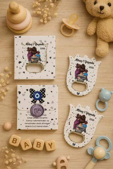 Mühürlü Kutulu Lale Açacak Magnet Hediyelik