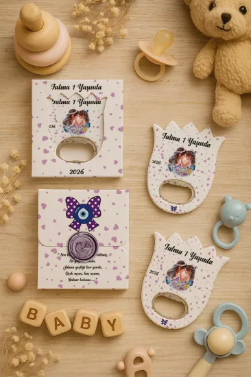 Mühürlü Kutulu Lale Açacak Magnet Hediyelik