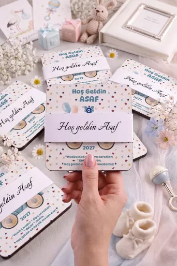 Bebek & Doğum Günü Ahşap Bardak Altlıkları