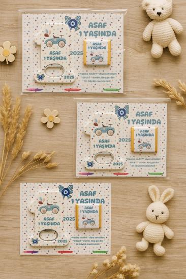 1 Yaş Açacak Magnet ve Madlen Çikolata | Bebek Hediyesi