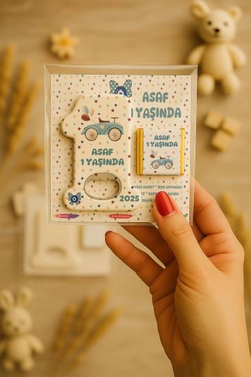 1 Yaş Açacak Magnet ve Madlen Çikolata | Bebek Hediyesi