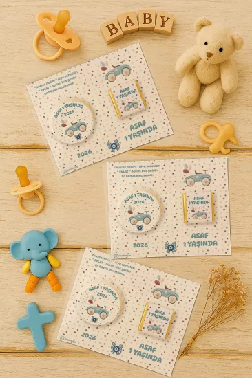 Yeni Doğan ve Baby Shower Çikolatalı Kapak Açacak Magnet Hediyelikleri