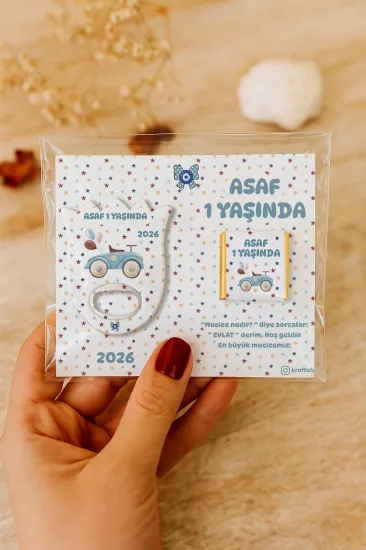Çikolatalı Lale Açacak Magnet Hediyelik