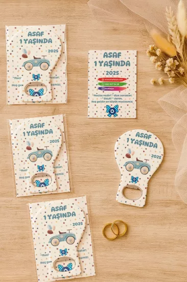 Jelatin Kartlı Bebek Hediyesi Balon Açacak Magnet | Baby Shower – Doğum Günü – Diş Buğdayı