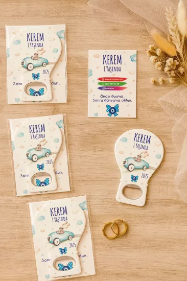 Jelatin Kartlı Bebek Hediyesi Balon Açacak Magnet | Baby Shower – Doğum Günü – Diş Buğdayı