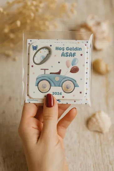 Doğum Günü & Baby Shower Dikdörtgen Açacak Magnet