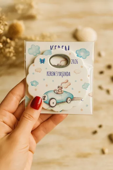 Kartlı Papatya Bardak Altlığı Açacak Magnet