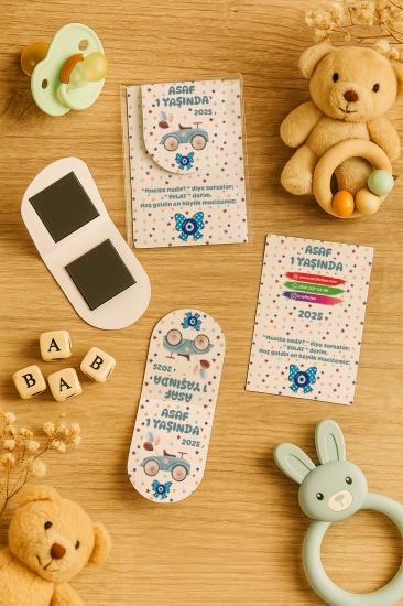 Kişiye Özel Bebek Hediyesi Mıknatıslı Kitap Ayracı