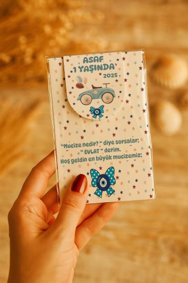 Kişiye Özel Bebek Hediyesi Mıknatıslı Kitap Ayracı