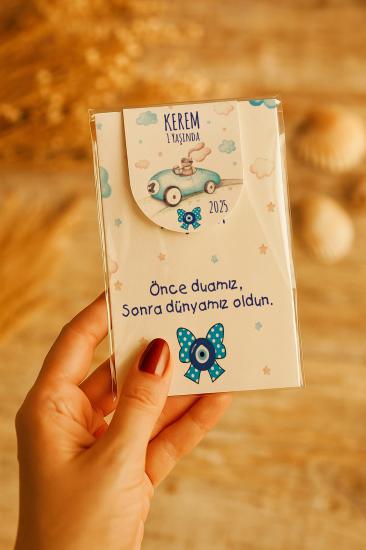 Kişiye Özel Bebek Hediyesi Mıknatıslı Kitap Ayracı