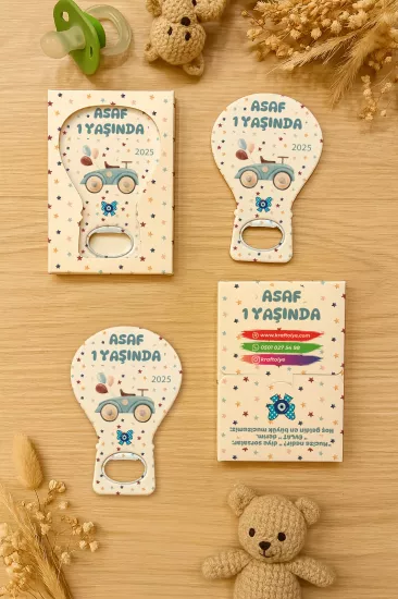 Kutulu Balon Açacak Magnet – Yeni Doğan, Baby Shower, Doğum Günü, Diş Buğdayı Hediyesi