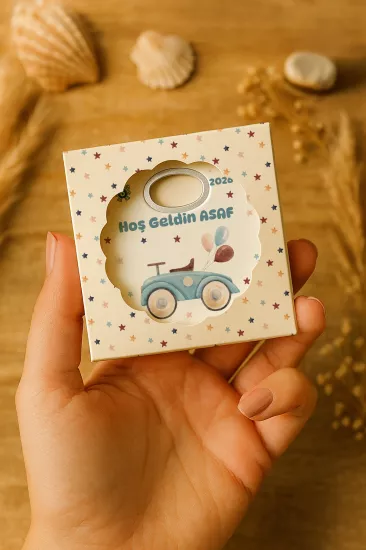 Kutulu Papatya Bardak Altlığı Açacak Magnet
