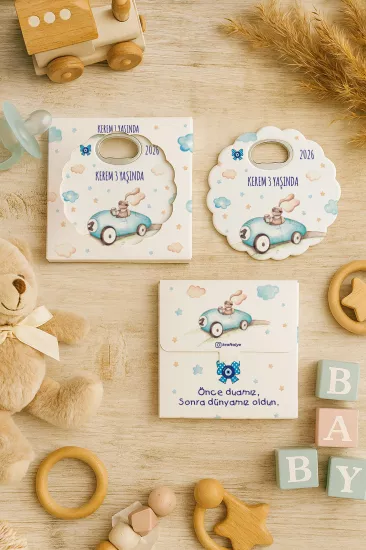 Kutulu Papatya Bardak Altlığı Açacak Magnet