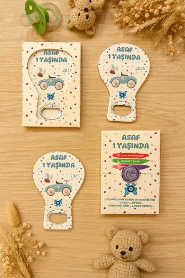 Mühürlü Kutulu Balon Açacak Magnet – Yeni Doğan, Doğum Günü, Baby Shower, Diş Buğdayı Hediyesi
