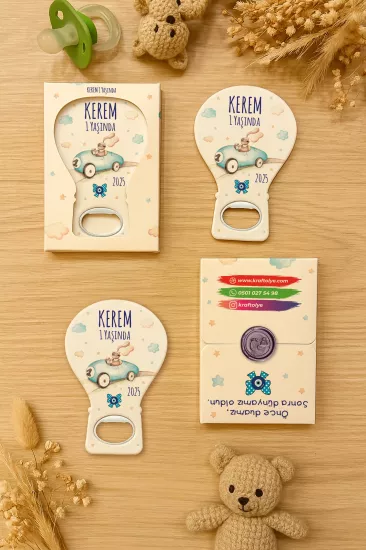 Mühürlü Kutulu Balon Açacak Magnet – Yeni Doğan, Doğum Günü, Baby Shower, Diş Buğdayı Hediyesi
