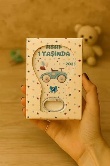Mühürlü Kutulu Balon Açacak Magnet – Yeni Doğan, Doğum Günü, Baby Shower, Diş Buğdayı Hediyesi