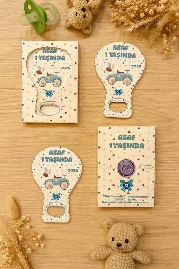 Mühürlü Kutulu Balon Açacak Magnet – Yeni Doğan, Doğum Günü, Baby Shower, Diş Buğdayı Hediyesi