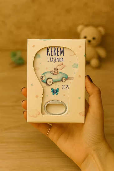 Mühürlü Kutulu Balon Açacak Magnet – Yeni Doğan, Doğum Günü, Baby Shower, Diş Buğdayı Hediyesi