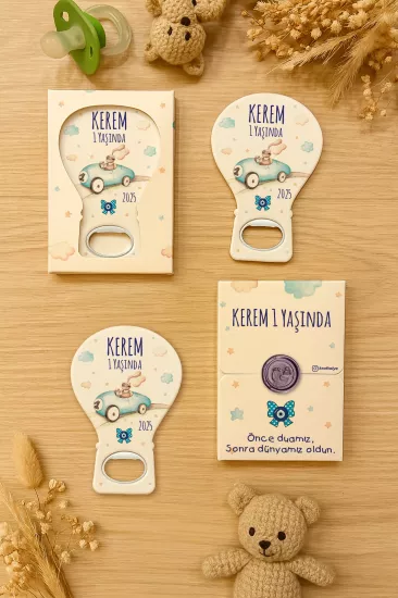 Mühürlü Kutulu Balon Açacak Magnet – Yeni Doğan, Doğum Günü, Baby Shower, Diş Buğdayı Hediyesi