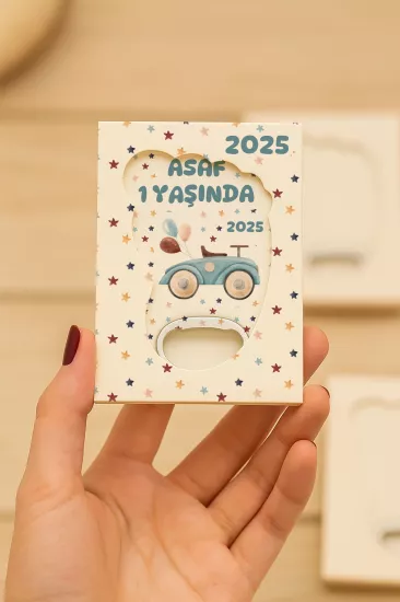 Mühürlü Ayak İzi Magnet | Bebek Hediyelikleri