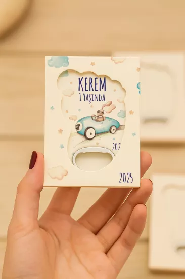 Mühürlü Ayak İzi Magnet | Bebek Hediyelikleri