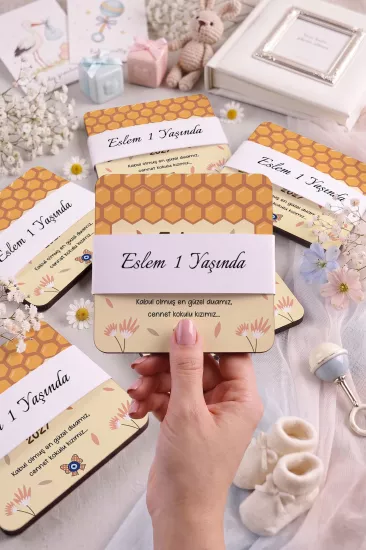 Bebek & Doğum Günü Ahşap Bardak Altlıkları