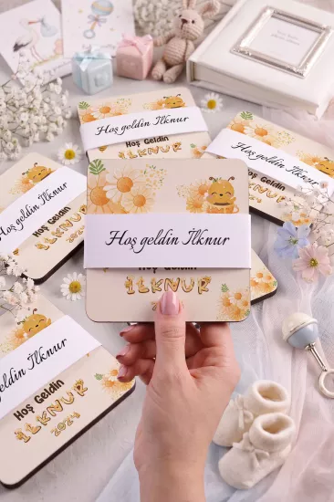 Bebek & Doğum Günü Ahşap Bardak Altlıkları