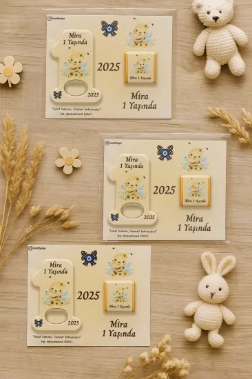 1 Yaş Açacak Magnet ve Madlen Çikolata | Bebek Hediyesi