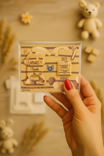 1 Yaş Açacak Magnet ve Madlen Çikolata | Bebek Hediyesi