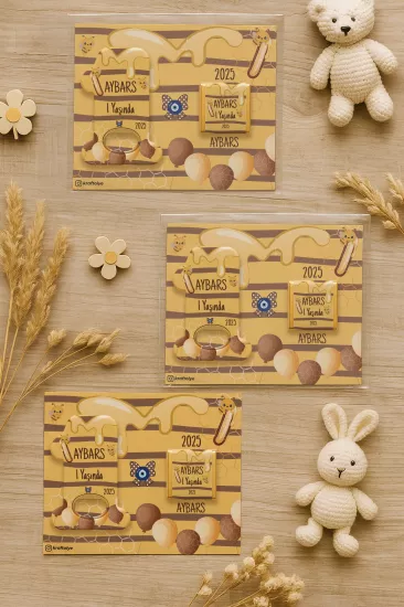 1 Yaş Açacak Magnet ve Madlen Çikolata | Bebek Hediyesi