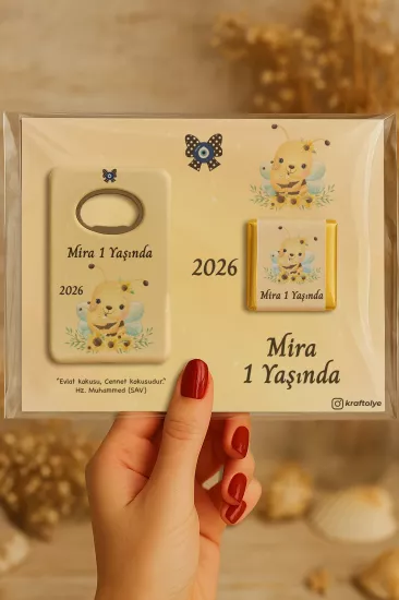 Çikolatalı Açacak Magnet – Bebek Hediyesi Magnet